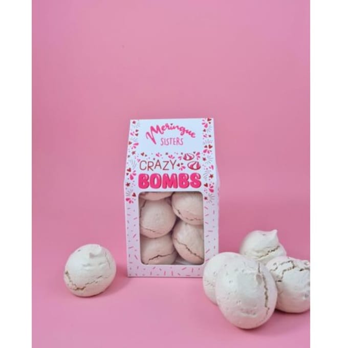 Meringue sisters mokka-hazelnoot bombs, 8 stuks