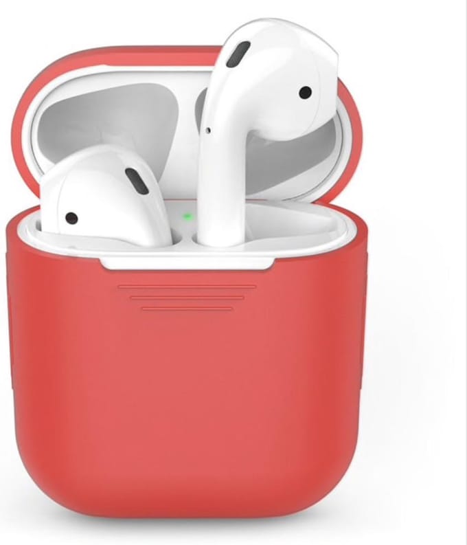 New Age Devi - Hoesje geschikt voor Apple Airpods - case - Rood