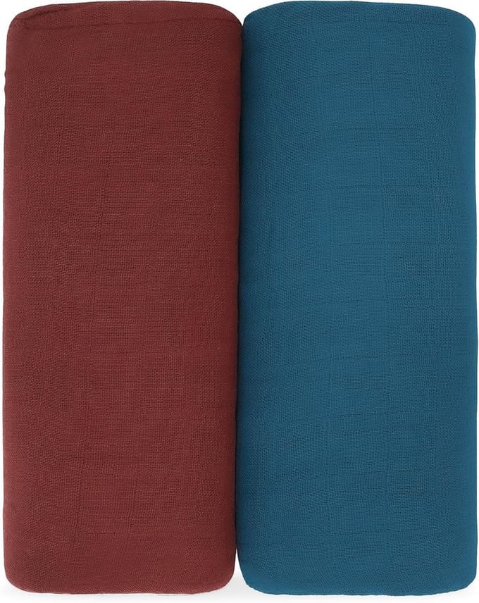 Neutrale Mousseline Inbakeren Dekens voor Baby's - 2 Pack