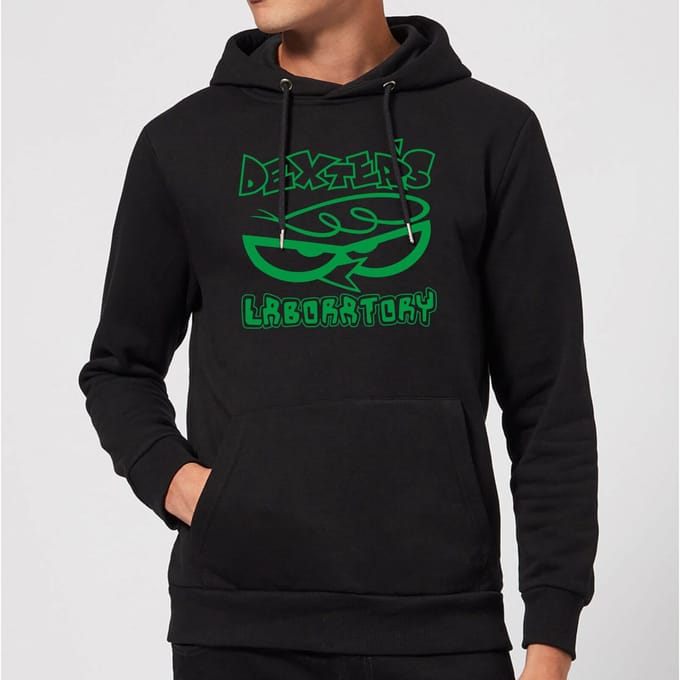 Dexters Lab Logo Hoodie - Black - XXL
