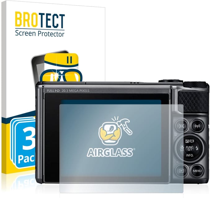 Screenprotector 3 Stuks voor Canon PowerShot SX730 HS Beschermglas transparant