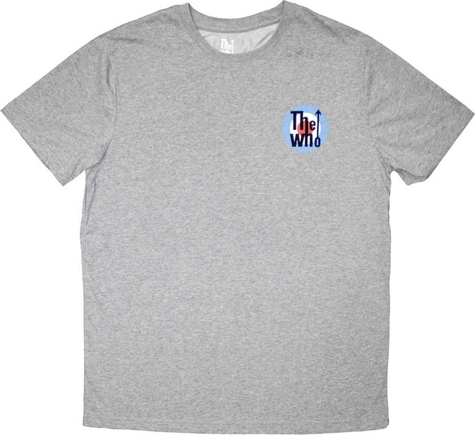 The Who - Mini Target Logo Heren T-shirt - S - Grijs