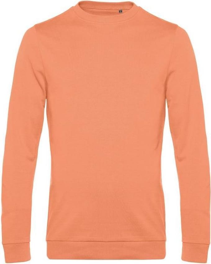 B&C Heren in sweatshirt (Meloen sinaasappel)