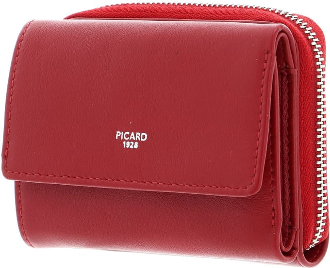 PICARD Leren Portemonnee Bingo Small Wallet Red Rood