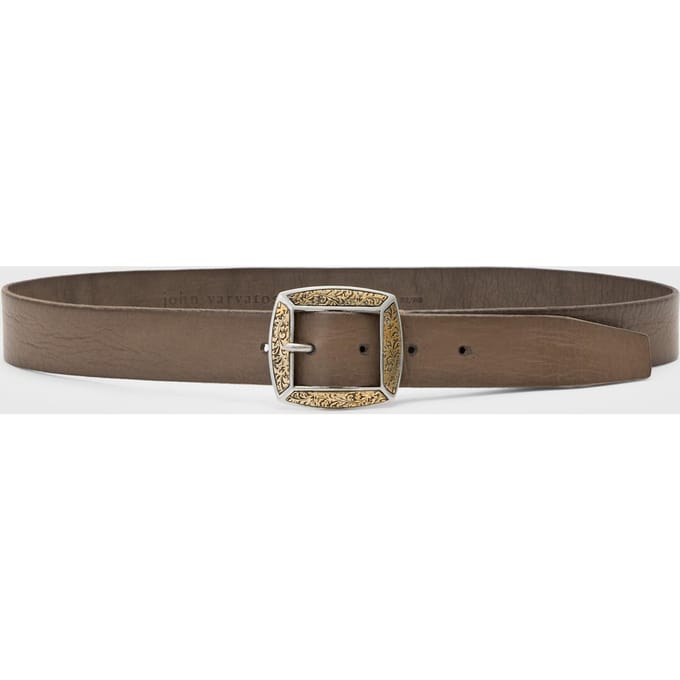 John Varvatos 34mm - Mercer Filigree Lead Größe: W34 | Gürtel Outlet | Herren