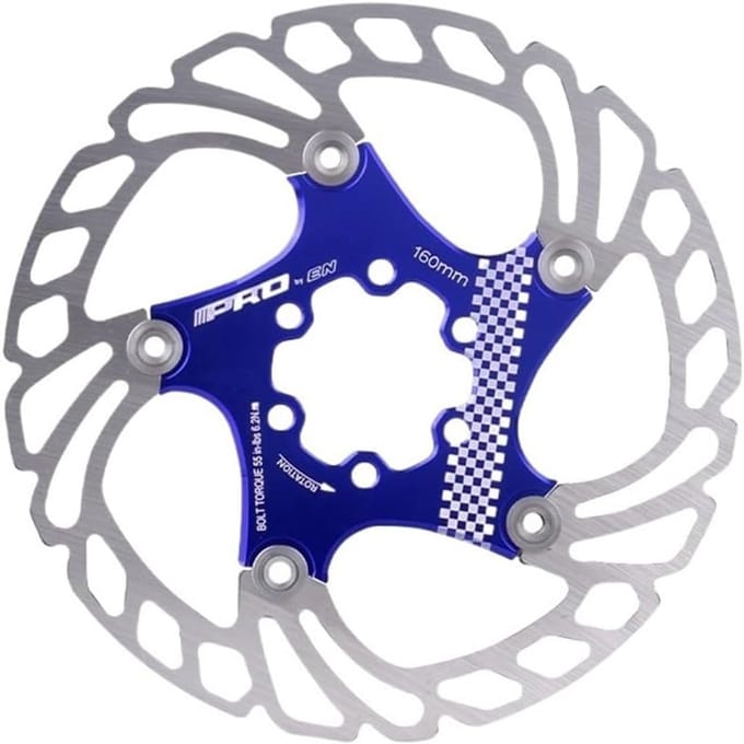 Fietsrem Schijf - Remrotor - Mountainbiken - Drijvend Ontwerp - 160 mm - Blauw