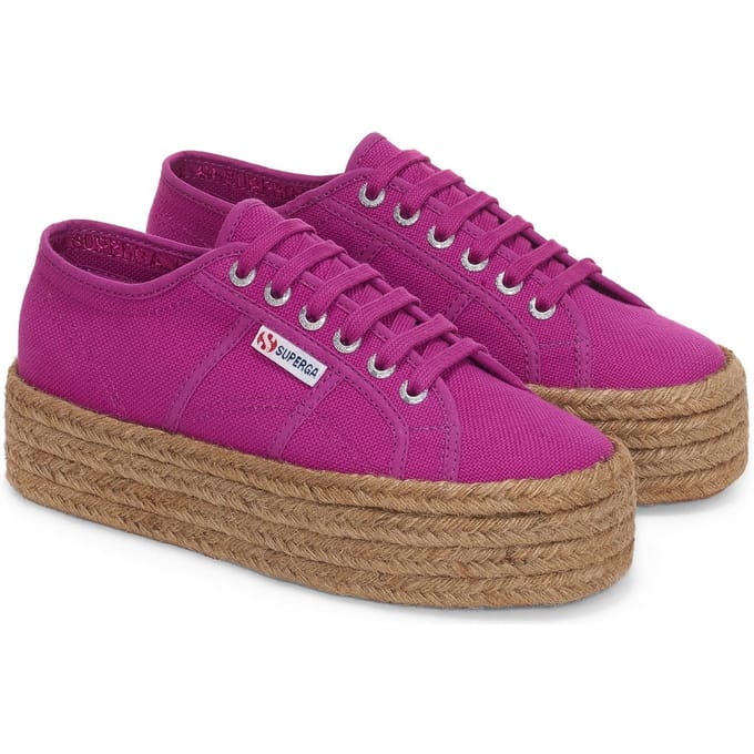 Superga 2790 Touw 100% Katoen Dames Violet Paars Trainers