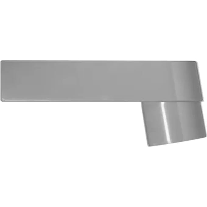 Stadsuitloop voor plat dak 70-80 mm - grijs - afvoer naar regenpijp