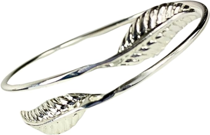 Armband -zilverkleur- blaadjes - Charme Bijoux