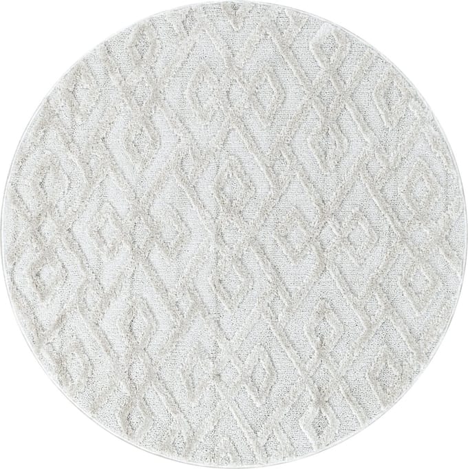 SOFIA MODERN CRÈME ROND VLOERKLEED