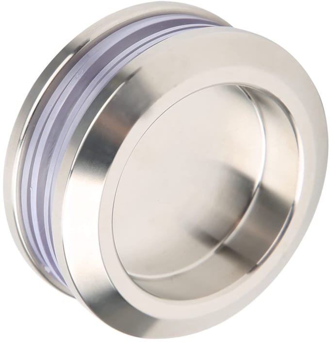 Dailygoods- Deurklink Ronde Roestvrij Stalen Handgreep - Glazen Deur