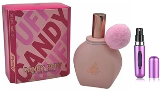 Omerta - Candy Puff - Eau de Parfum - 100 ml inclusief hervulbare tasverstuiver (willekeurige kleur)