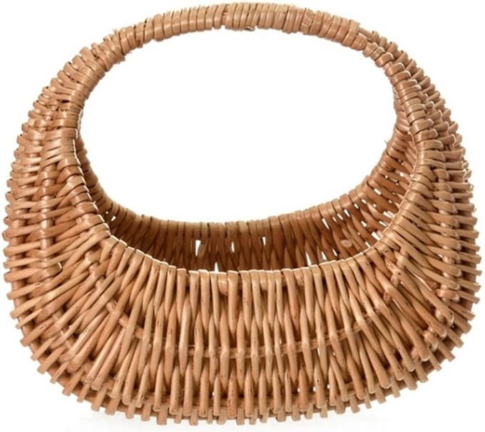 Egmont Toys Rieten mand ovaal ca 19x18x12 cm.