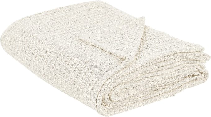 CHAGYL - Bedsprei - Lichtbeige - 220 x 240 cm - Katoen