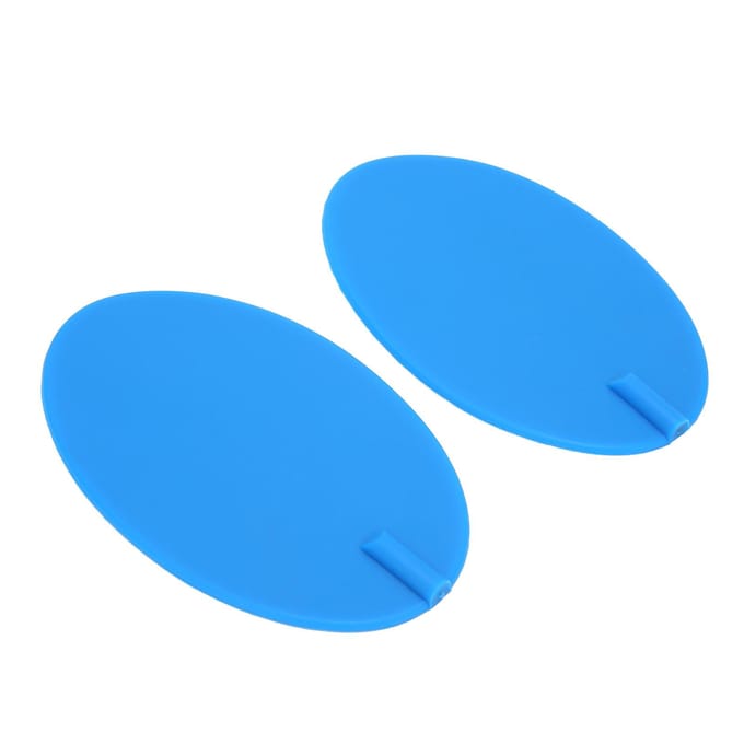 2 Stuks Fysiotherapie Siliconen Elektrodepads Blauw Ovaal Lichaamselektrode Pleister 95x160mm blue