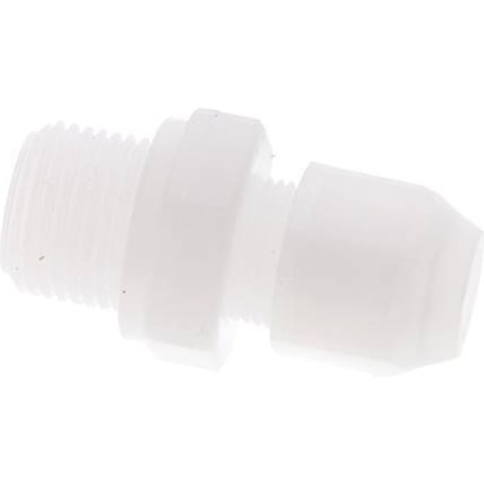 6x8mm & G3/8'' PP rechte slangkoppeling met buitendraad 10bar/145psi