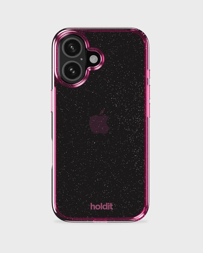 Phone Case Glitter Pink iPhone 16