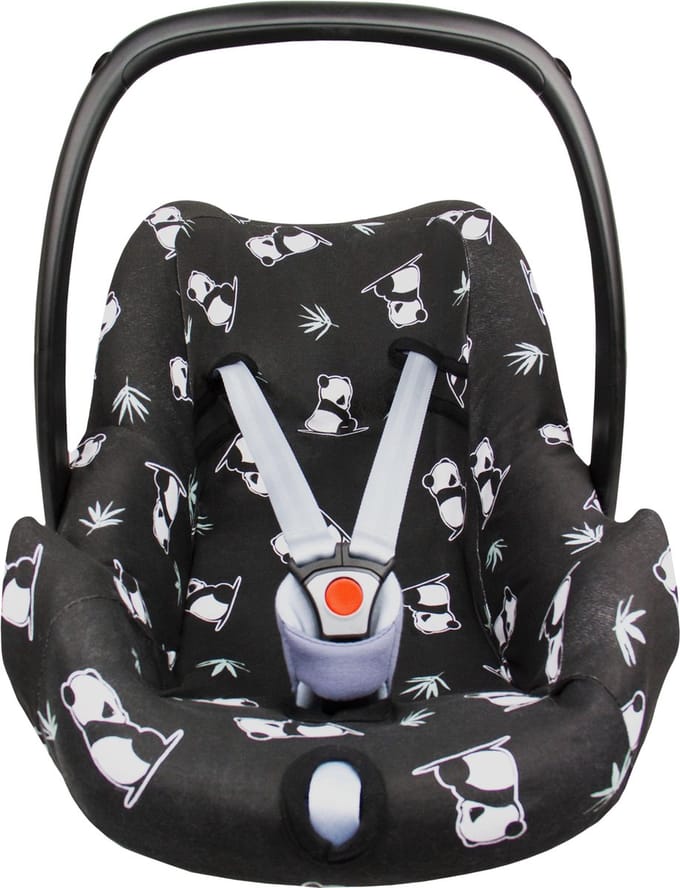 Autostoelhoes 0+ - Interlock - Shy Panda - Black - Briljant Baby