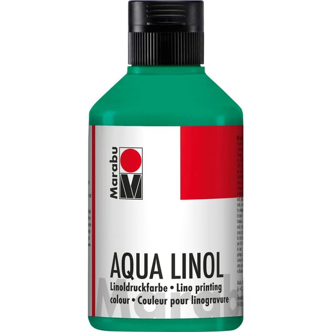 Marabu aquadrukinkten, blauwgroen, 250 ml