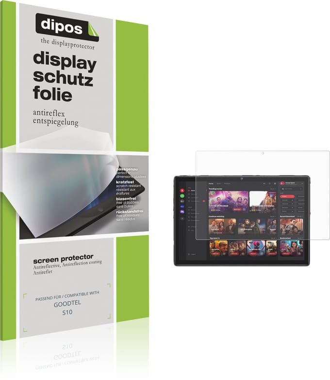 dipos – 2x Matte Beschermfolie geschikt voor GOODTEL S10 | Krasbestendige & antireflecterende Screenprotector Ultra-Thin