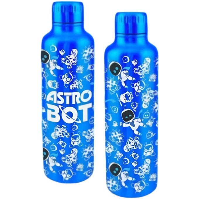 Paladone Products Astro Bot Metal Water Bottle All-over-print Astro Bot Kitchen- and Tableware