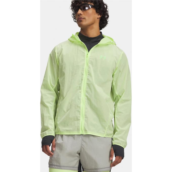 Under Armour Explor Trail Run WindShell Hardloopjas Heren-lichtgroen, neongroen