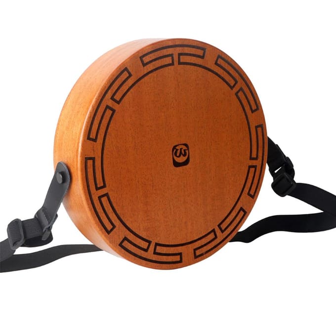 Cajon Houten Drum 2-tonige Platte Hand Drum Percussie Instrument met Verstelbare Band en Opbergruimte brown