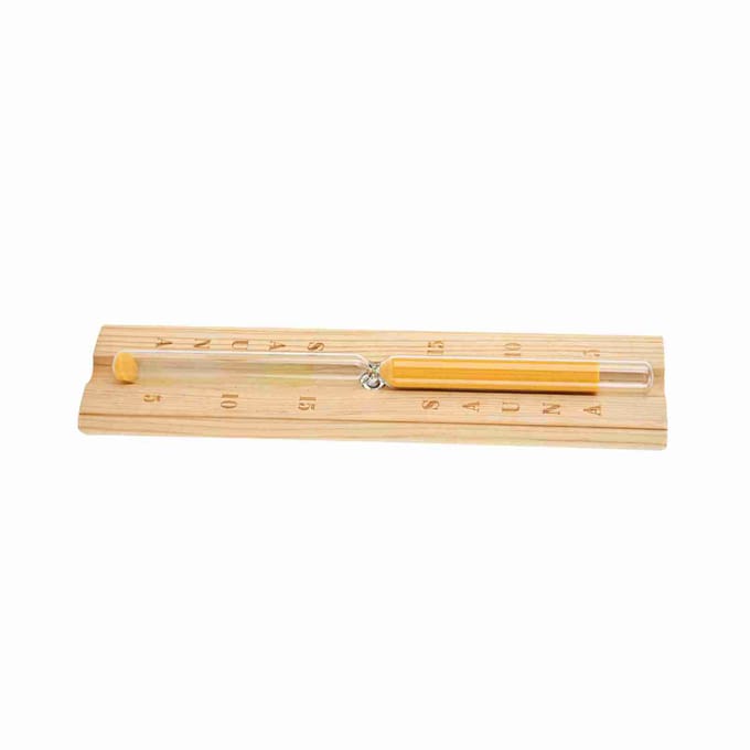 Sablier de sauna, minuterie de sable, compte à rebours de 15 minutes beige