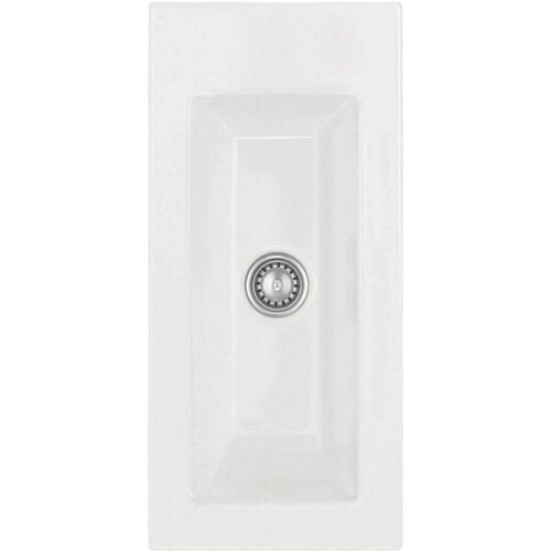 Systemceram Keradomo Mera 24 built-in sink with manual override, without tap hole 504601-12