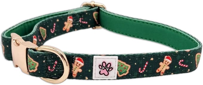 Paw My God! Kerst Halsband Hond - Grote Hond - Groen - Maat L