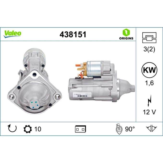 Starter VALEO ORIGINS NEW VALEO 438151