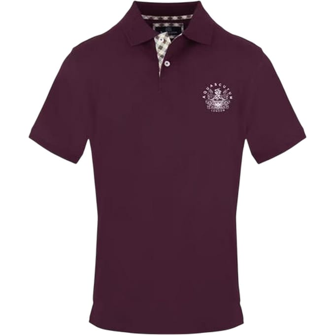 Aquascutum Heren Logo Poloshirt (Rood)