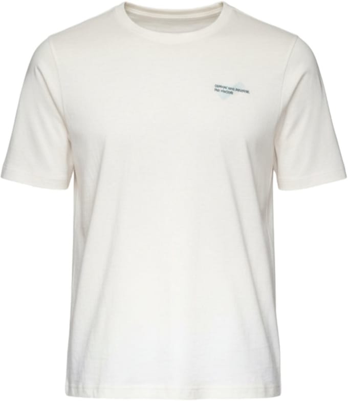 OMBRE T-shirt - Regular Fit - Korte Mouw - Geen Sluiting Wit M