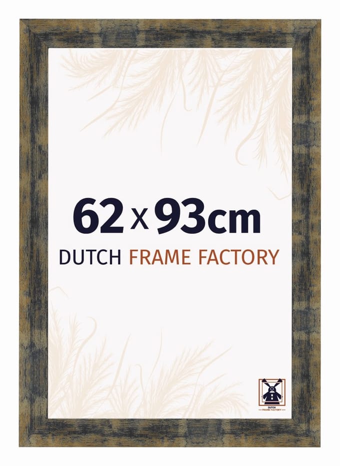 Fotolijst 62x93 cm - MDF - Blauw Goud Gemeleerd - Praag