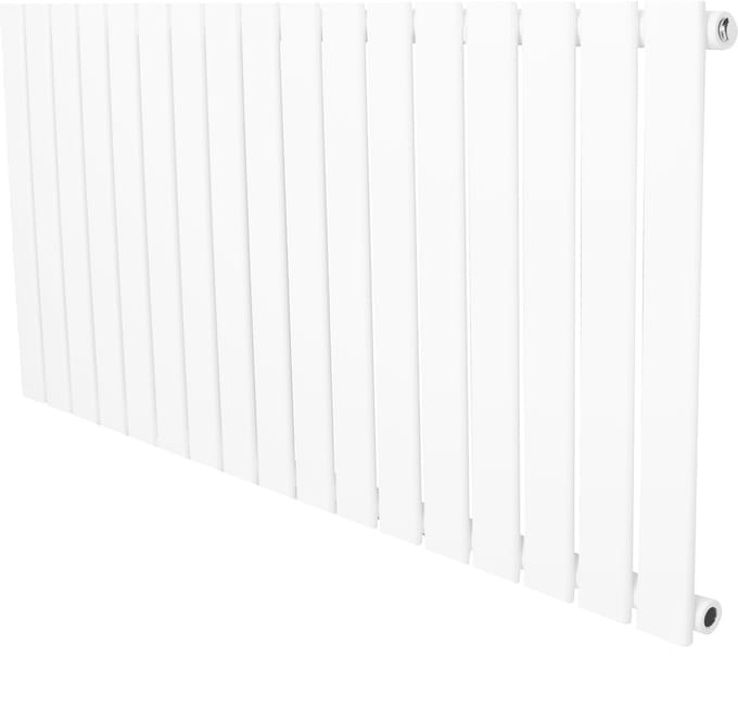 1-kolom design radiator - 600x1190 mm - wit - vlakke panelen