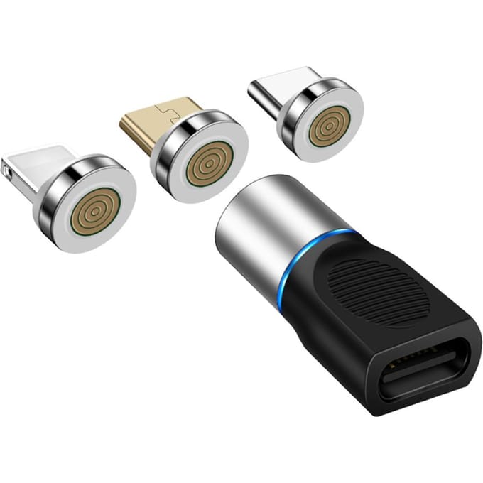 Adaptateur Magnétique USB Type C Rotatif à 360 degrés Connecteur Adaptateur de Câble Magnétique pour Téléphone