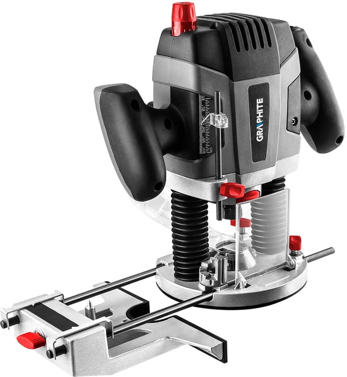 Graphite 59G717 Serie - Bovenfrees - 1300W - 6-12 mm - Aluminium Basis