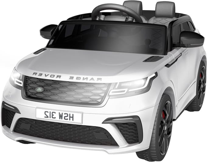 Range Rover Evoque elektrische kinderauto Accu Auto met Bluetooth en afstandsbediening - Roze -3 tot 6 jaar