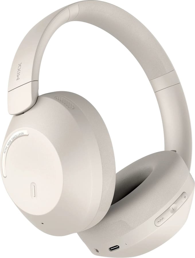 Mixx StreamQ C4 - Draadloze Koptelefoon - Over Ear - Noise Canceling - Zand