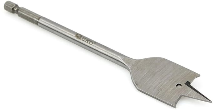 GEKO Spadeboor hout - 25mm diameter - 152mm lengte - Hex schacht