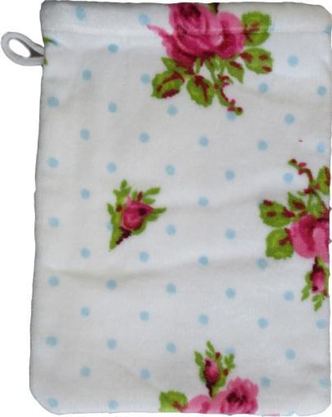 PiP Studio Roses and Dots - Washandjes (6 Stuks) - 16x22 cm - Wit