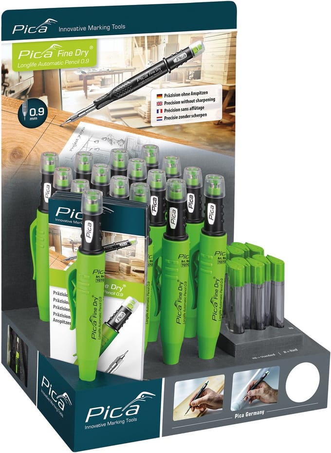 Pica Fine Dry 7020 Markeerpotlood Display