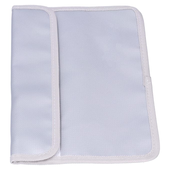 27x17.5cm Brandwerende Documenttas Etui Waterdichte Draagbare Bestandstas met Dubbele Rits gray