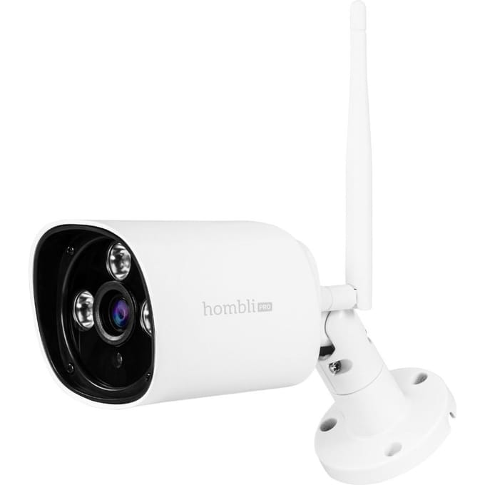 Hombli 2K Compact Model - Beveiligingscamera - Bewakingscamera voor buiten - Nachtzicht Kleur - Bewegingsdetectie - Wit
