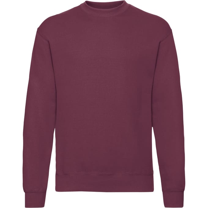 Fruit Of The Loom Heren Klassieke Drop Schouder Sweatshirt (Bourgondië)