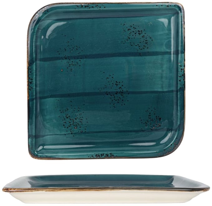 By Bone Serveerschaal - Harmony Tropical - Porselein - 19x19 cm - set van 2