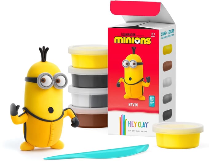 Hey Clay Minions Kevin - Kniebare Klei met App