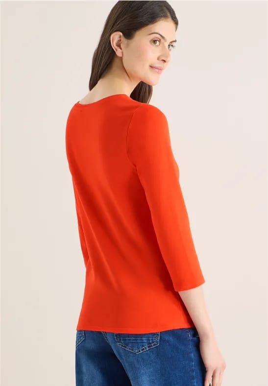 Basic shirt in effen kleur