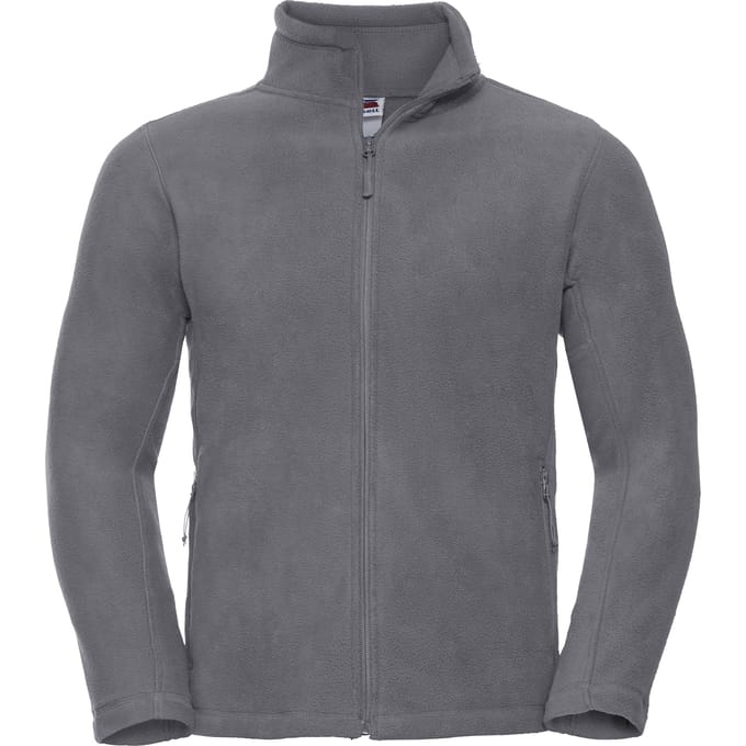 Russell Heren Full Zip Outdoor Fleece Jacket (Konvooi Grijs)