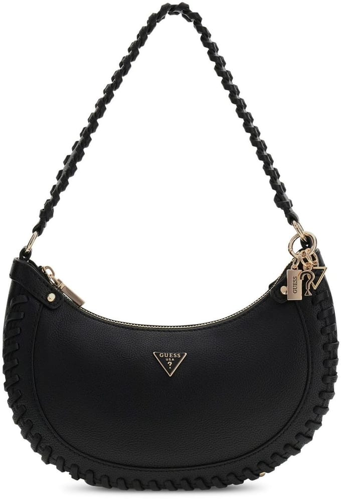 GUESS schoudertas Petra Hobo Shoulder Bag Black zwart